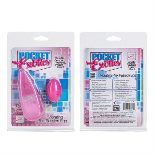 CalExotics Vibrators | Pocket Exotics Vibrating Passion Egg - Pink