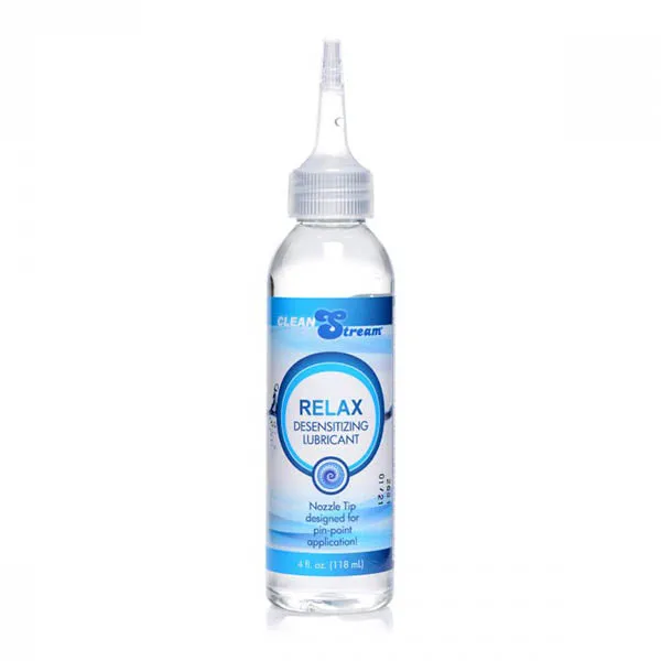 CleanStream Relax Desensitising Lubricant with Nozzle Tipaf9874 XR Brands Sexual Health Wellbeing
