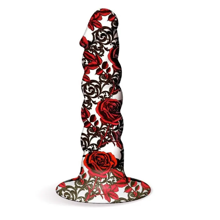Collage Iron Rose Twisted Silicone Dildo Icon Brands Female Sex Toys