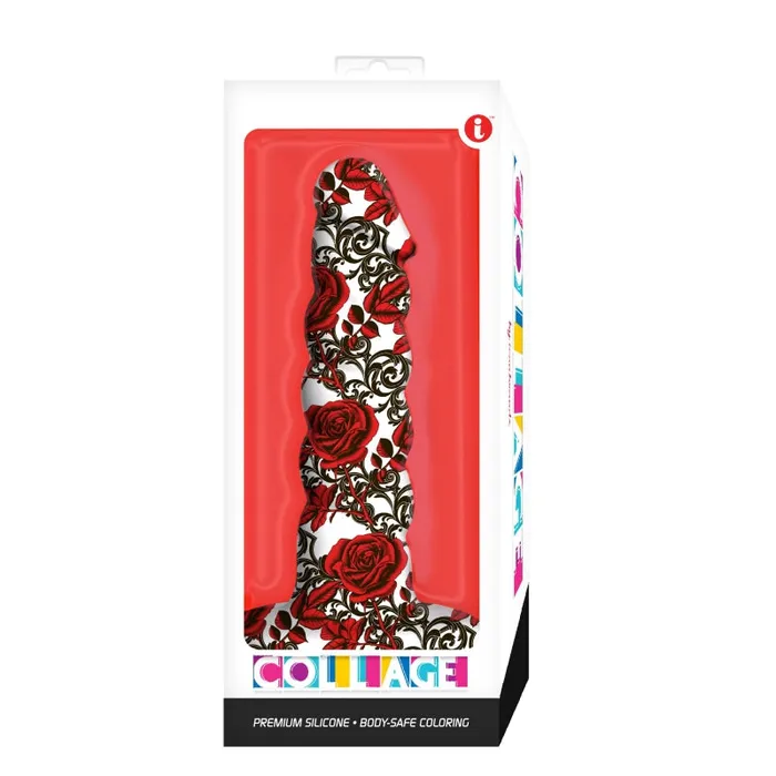 Collage - Iron Rose - Twisted - Silicone Dildo | Icon Brands Female Sex Toys Collage - Iron Rose - Twisted - Silicone Dildo | Icon Brands Female Sex Toys