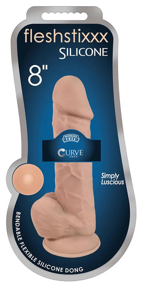 Dildos | CURVE NOVELTIES Fleshstixxx Silicone Dong W/ Balls