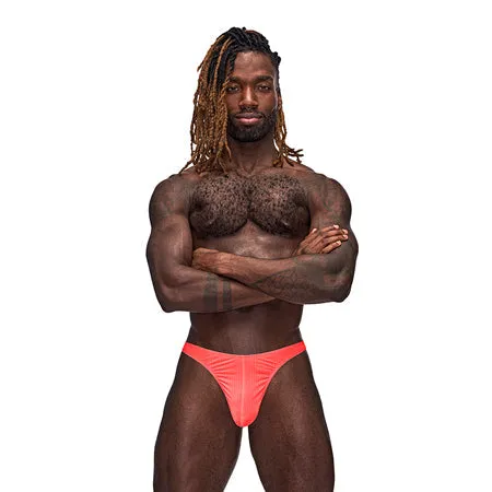 Male Power Lingerie Male Sex Toys Male Power Barely There Bong Thong Coral LXL