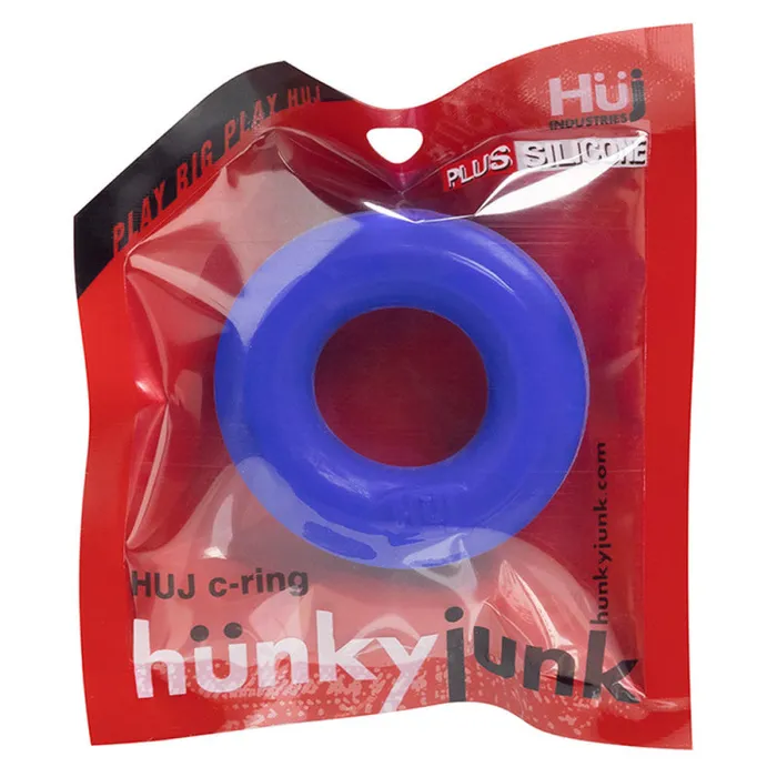 Male Sex Toys | Oxballs Hunkyjunk C-Ring - Colbalt Male Sex Toys | Oxballs Hunkyjunk C-Ring - Colbalt