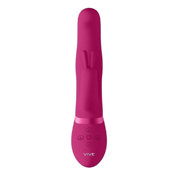VIVE IZARA Rechargeable Rotating Bead Rabbit Vibrator - Pink | Shots America Vibrators VIVE IZARA Rechargeable Rotating Bead Rabbit Vibrator - Pink | Shots America Vibrators