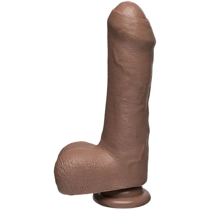 Doc Johnson Dildos The D Uncut D 7 Inch With Balls Firmskyn Caramel