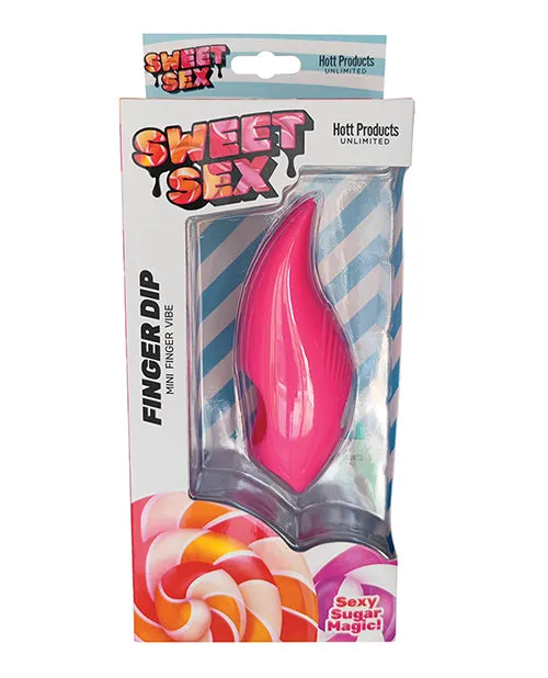 Hott Products Vibrators Sweet Sex Finger Dip Mini Finger Vibe Magenta