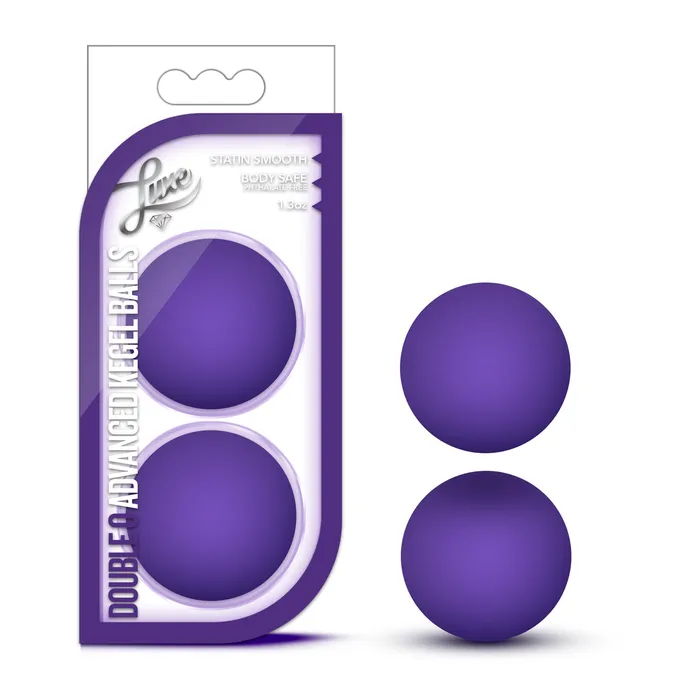 Luxe Double O Advanced Kegel Balls Purple Blush Novelties Female Sex Toys