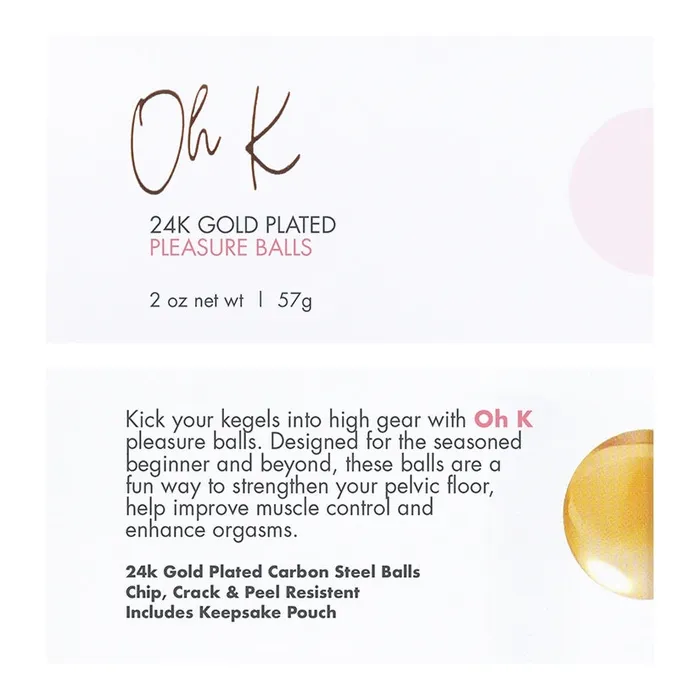 CG Pleasure Balls 24K Gold Plated Set CLASSIC BRANDS Dildos