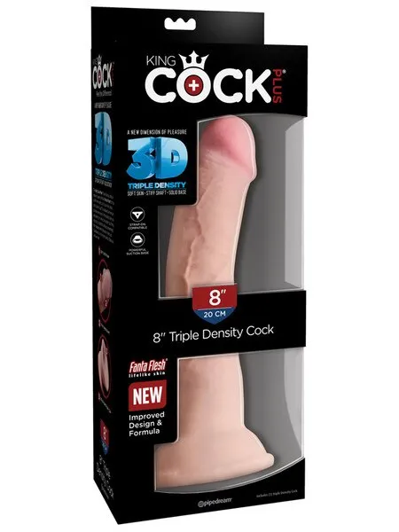Dildos KING COCK King Cock Plus 8 Triple Density Cock
