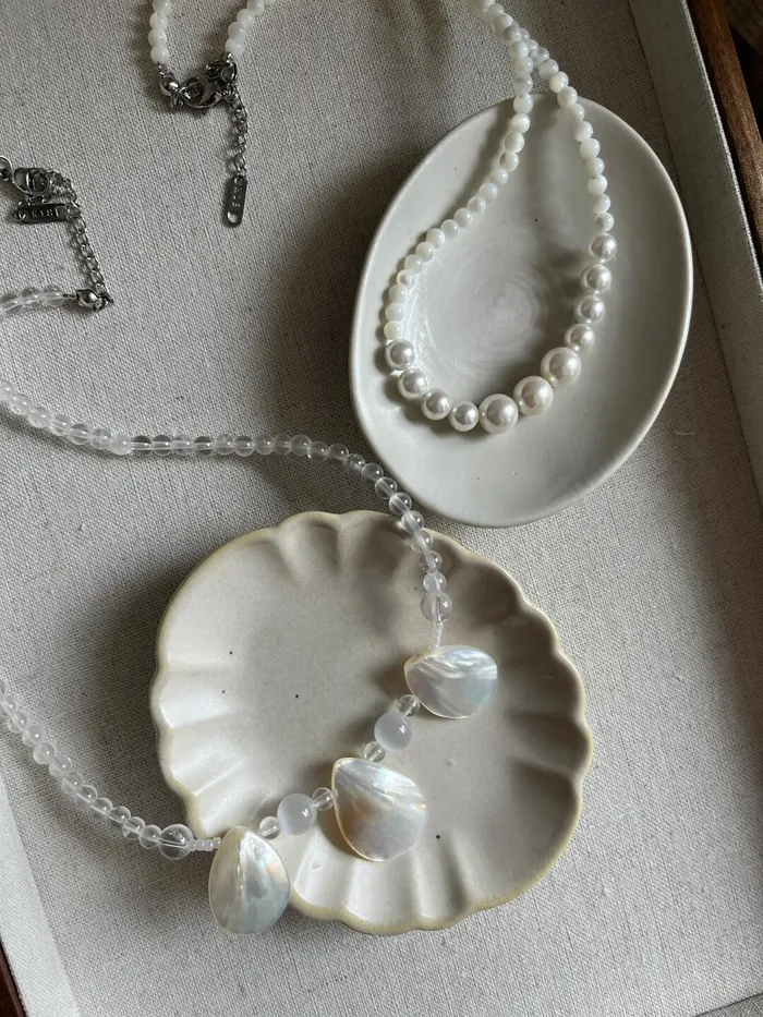miss sunday Vibrators Shell pearl necklace