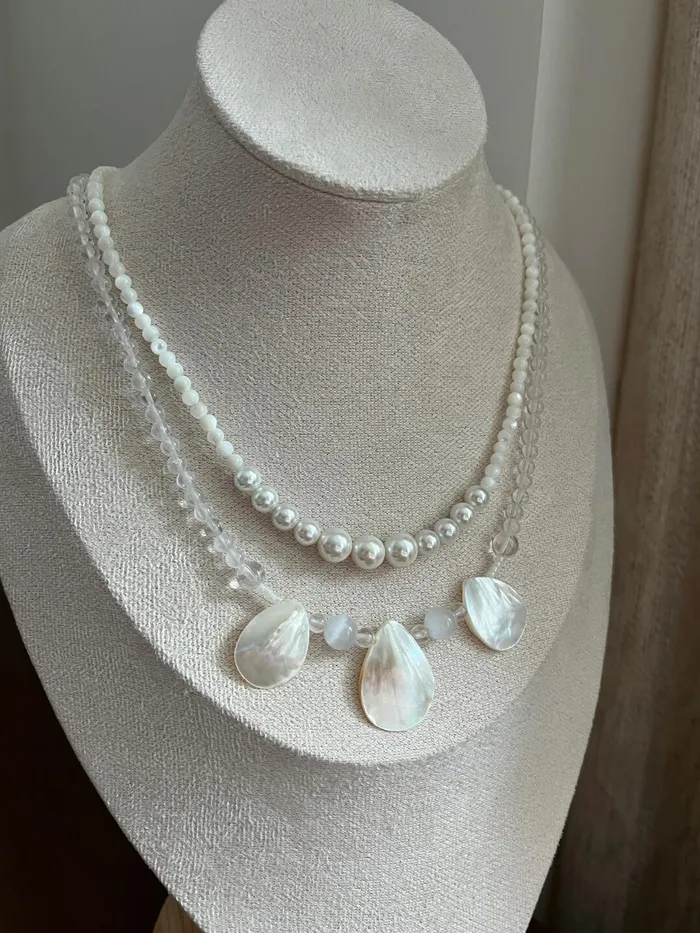 miss sunday Vibrators Shell pearl necklace