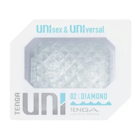 Tenga UNI 02 Diamond Stimulation Sleeve Clear Tenga Male Sex Toys