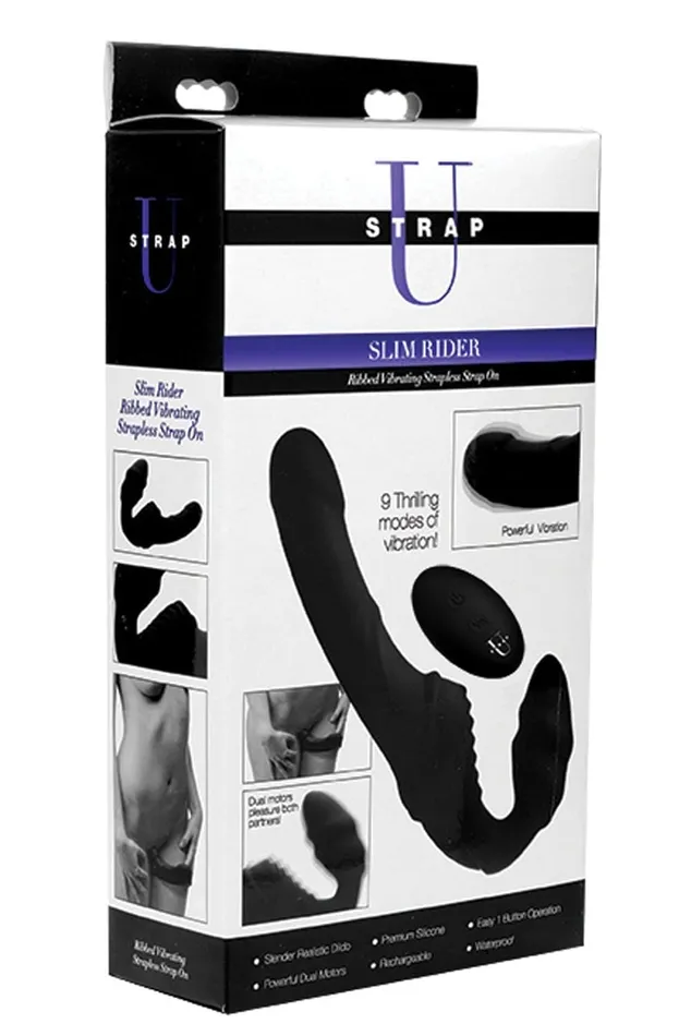 Female Sex Toys XR Brands Strap U Pro Rider 9x Vibrating Silicone Strapless Strap on With Remote Control Female Sex Toys XR Brands Strap U Pro Rider 9x Vibrating Silicone Strapless Strap on With Remote Control