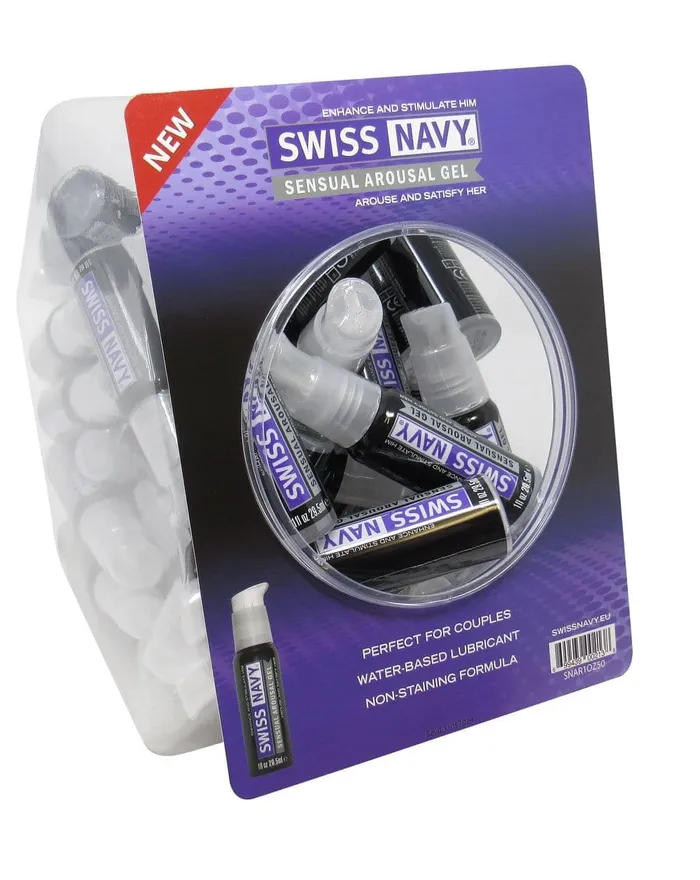 MD Science Lab Lubricants Swiss Navy Sensual Arousal Lubricant 1oz 50pc Fishbowl MD Science Lab Lubricants Swiss Navy Sensual Arousal Lubricant 1oz 50pc Fishbowl