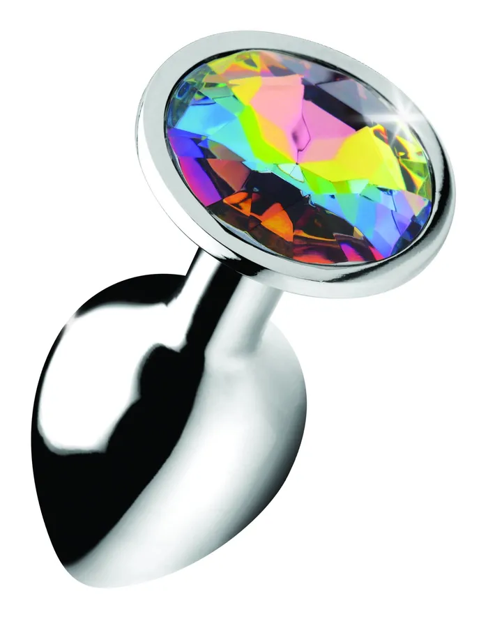 Rainbow Prism Gem Anal Plug Small XR Brands Booty Sparks Male Sex Toys