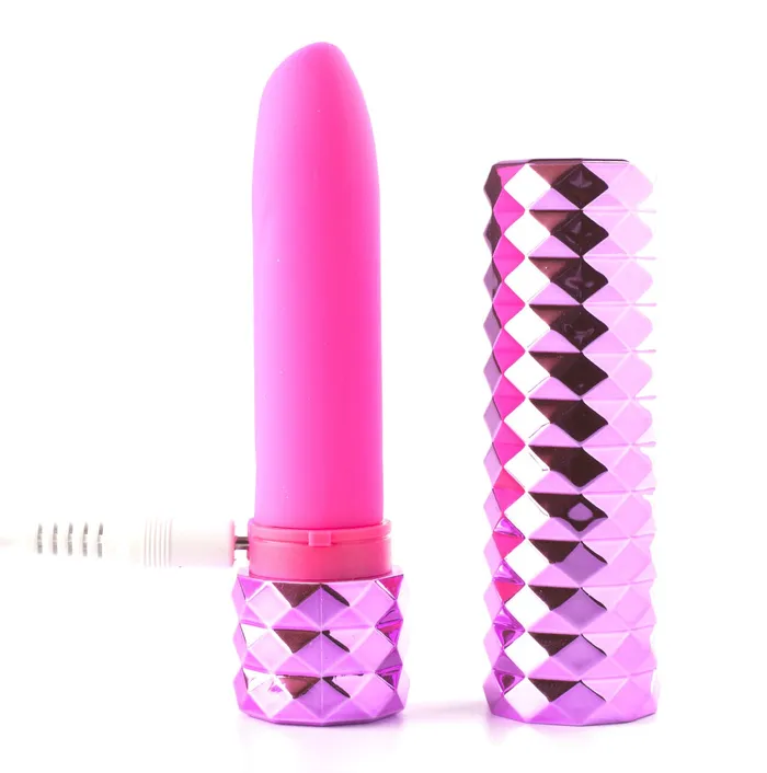 Roxie Crystal Gem Lipstick Bullet Vibrator Pink Maia Toys Vibrators Roxie Crystal Gem Lipstick Bullet Vibrator Pink Maia Toys Vibrators