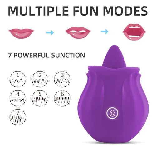 Vibrators Purple Rose Vibrator 3ZToyBox
