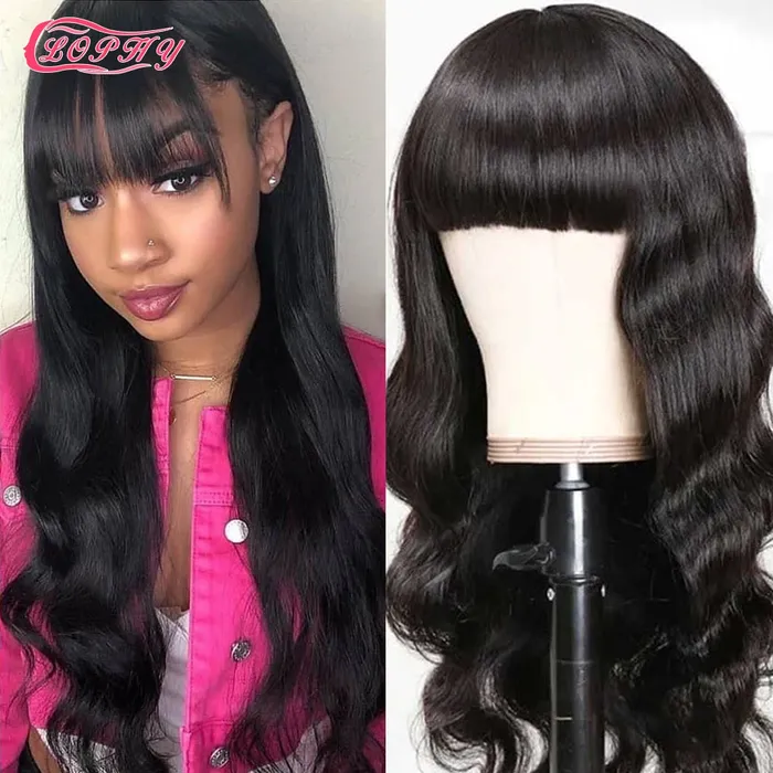 Body Wave Human Hair Wig With Bangs Javaughn69ways Female Sex Toys