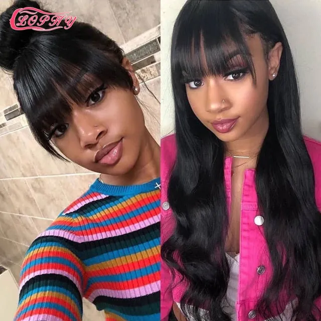 Body Wave Human Hair Wig With Bangs Javaughn69ways Female Sex Toys Body Wave Human Hair Wig With Bangs Javaughn69ways Female Sex Toys