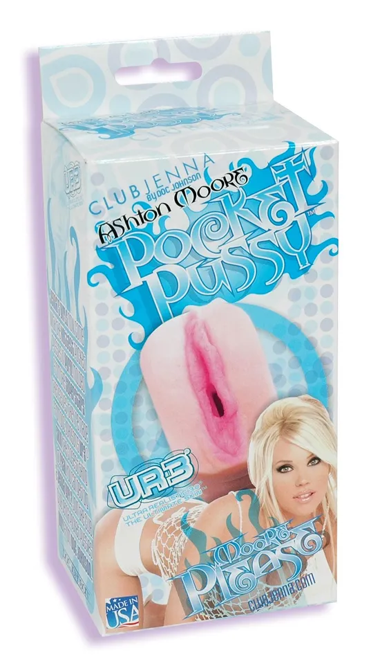 Doc Johnson Novelties Male Sex Toys Ashton Moore Ultraskyn Pocket Pussy