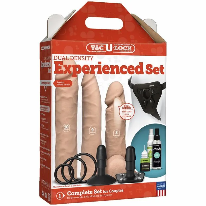 Doc Johnson Novelties Vac U Lock Experienced Set WSupreme Harness Plug Female Sex Toys