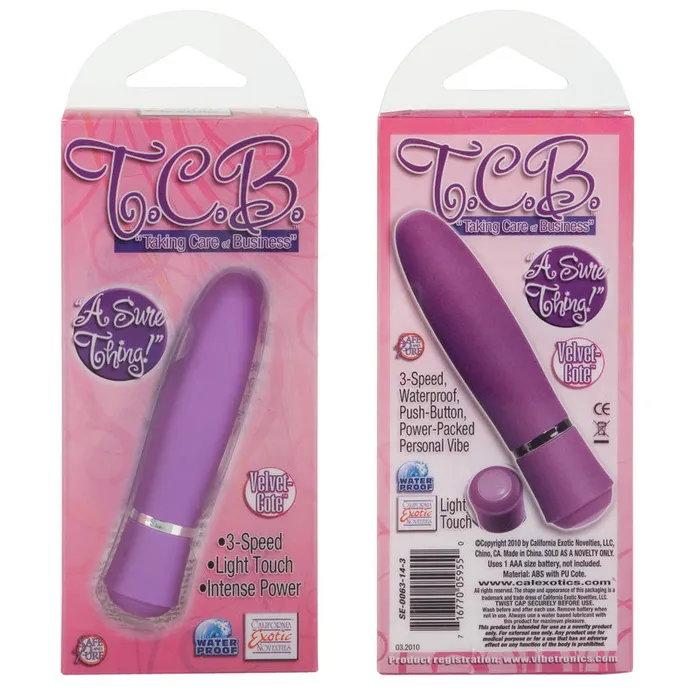 Vibrators California Exotic Novelties Tcb Taking Care of Business Purple