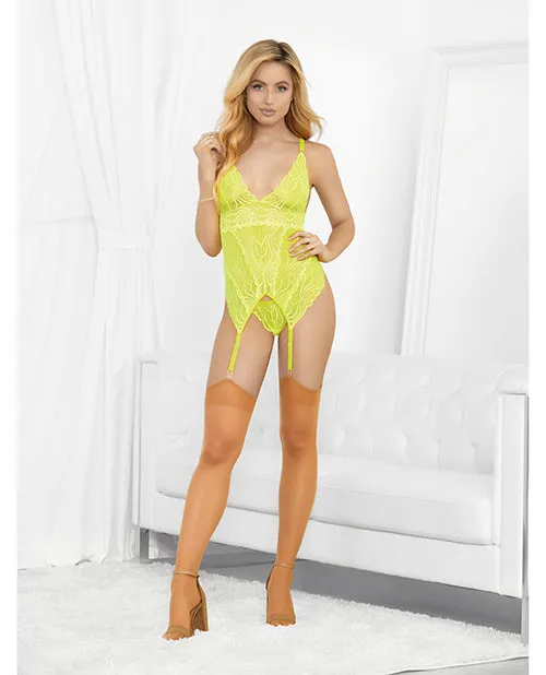 Dildos Escante Neons Bustier Wnude Hose Gstring Neon Lime