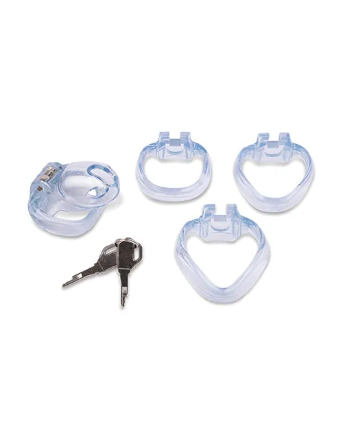 Electric Eel Male Sex Toys Lockmaster 35 Side Lock See Thru Chastity Cage