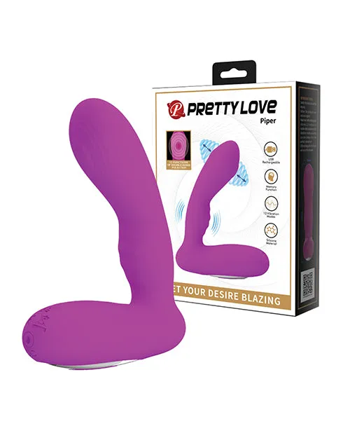 Pretty Love Vibrators Pretty Love Piper Double Pulsation Vibe Fuchsia