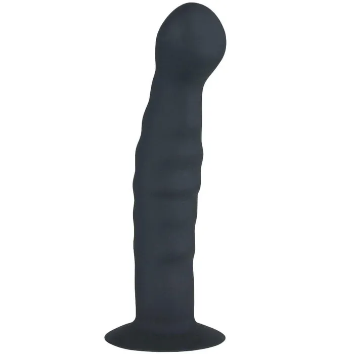 Rippled Silicone Probe Suction Cup for HandsFree Fun Pink BOB Anal