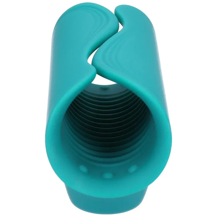 Vibrating Ribbed Silicone Penis Gripper Stroker Rechargeable HJ BJ Aide TooTimidcom Male Sex Toys