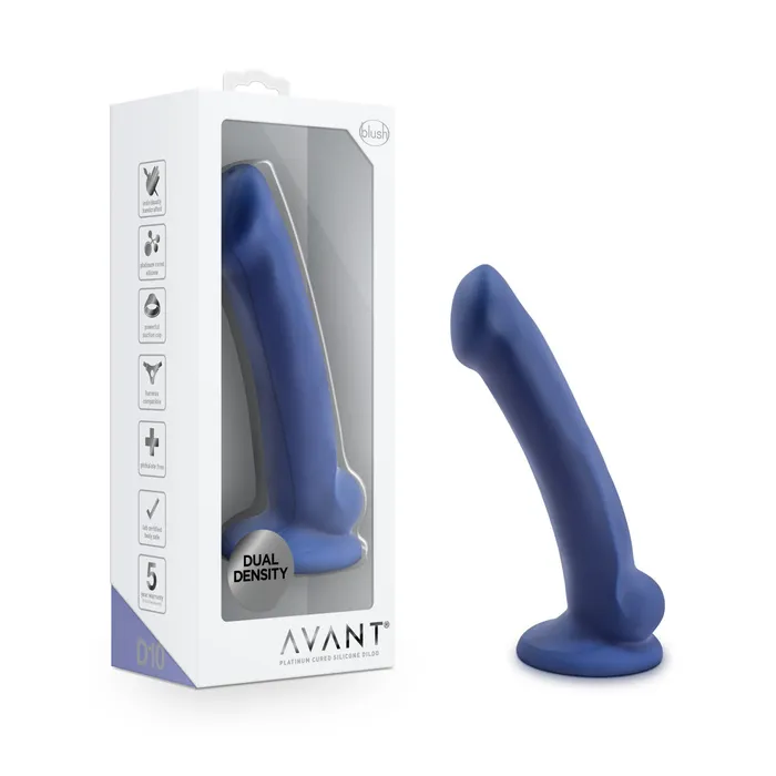 Anal Blush Avant By Blush Ergo Mini Indigo D10 Artisan 7 Inch Thin Dildo with Suction Cup Base Elegantly Made with Smooth Ultrasilk Purio Silicone Anal Blush Avant By Blush Ergo Mini Indigo D10 Artisan 7 Inch Thin Dildo with Suction Cup Base Elegantly Made with Smooth Ultrasilk Purio Silicone