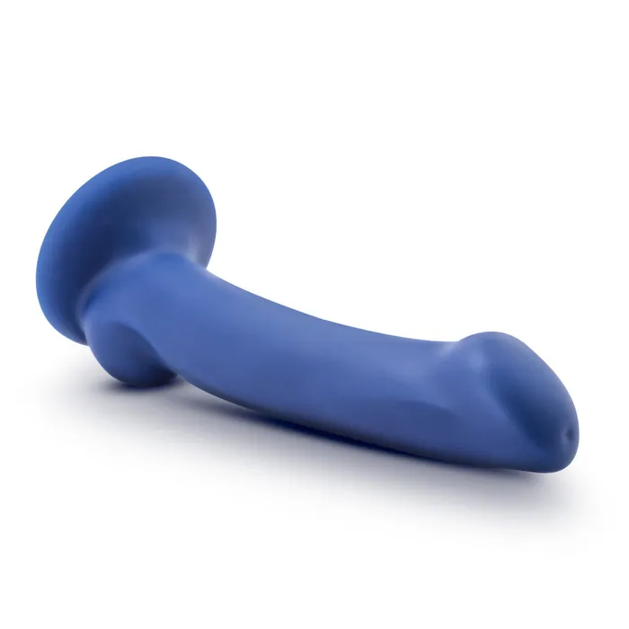 Anal Blush Avant By Blush Ergo Mini Indigo D10 Artisan 7 Inch Thin Dildo with Suction Cup Base Elegantly Made with Smooth Ultrasilk Purio Silicone