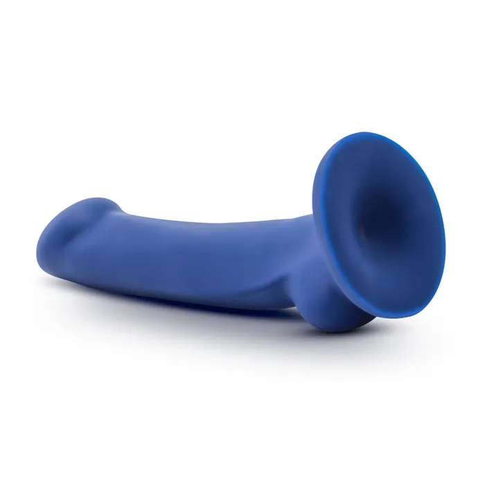 Anal Blush Avant By Blush Ergo Mini Indigo D10 Artisan 7 Inch Thin Dildo with Suction Cup Base Elegantly Made with Smooth Ultrasilk Purio Silicone