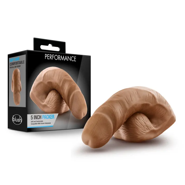 Blush Anal Performance By Blush Mocha 5Inch Packer Bulge