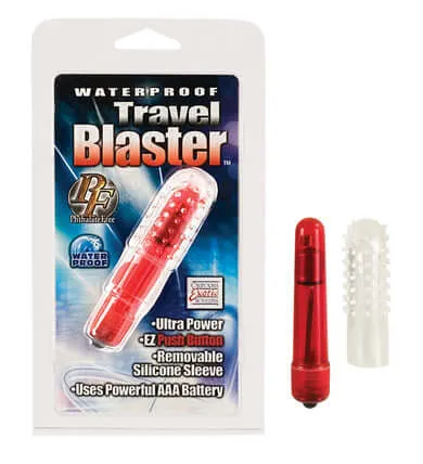 California Exotic Novelties Vibrators TRAVEL BLASTER RED WP