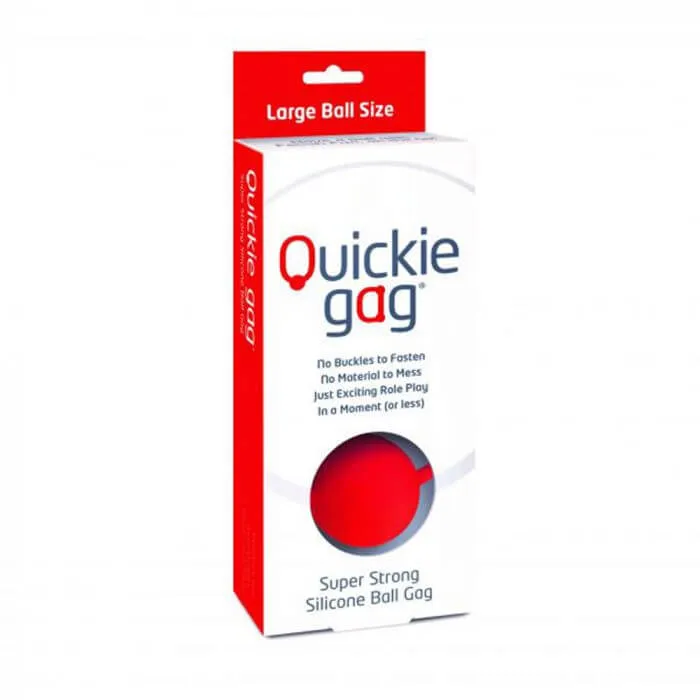 Couples Creative Conceptions Quickie Ball Gag Red Large Silicone Ball Gag for Effortless Role Play Couples Creative Conceptions Quickie Ball Gag Red Large Silicone Ball Gag for Effortless Role Play