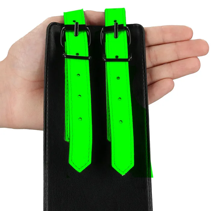 Couples Ouch Glow Bondage Belt with Thigh and Wrist Cuffs XL Shots Toys Couples Ouch Glow Bondage Belt with Thigh and Wrist Cuffs XL Shots Toys