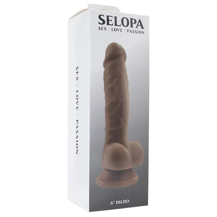 Evolved Novelties Dildos Selopa 7 Inch Natural Feel Flexskin Dildo in Dark