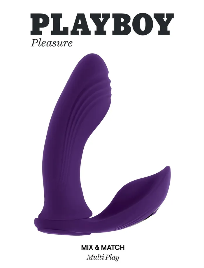 Evolved Novelties Vibrators Playboy Mix and Match Multiplay Purple Vibrator Versatile Pleasure for Solo and Partner Play