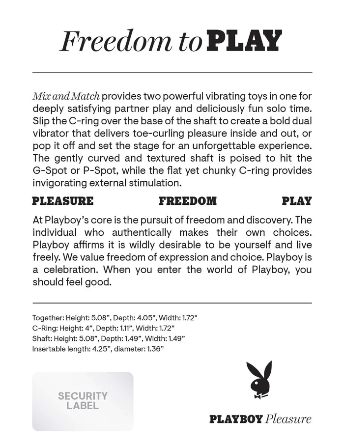 Evolved Novelties Vibrators Playboy Mix and Match Multiplay Purple Vibrator Versatile Pleasure for Solo and Partner Play