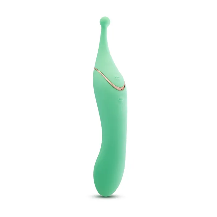 Female Sex Toys Blush Blush Collection Stella 7 Inch DualEnded Clitoral GSpot Vibrating Wand With Precision Stimulation In Green