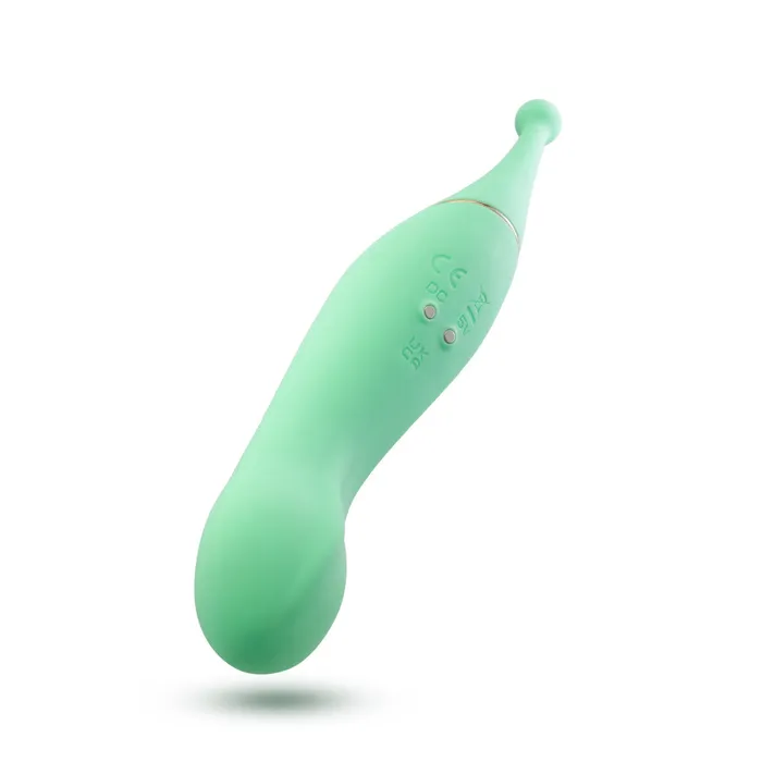 Female Sex Toys Blush Blush Collection Stella 7 Inch DualEnded Clitoral GSpot Vibrating Wand With Precision Stimulation In Green