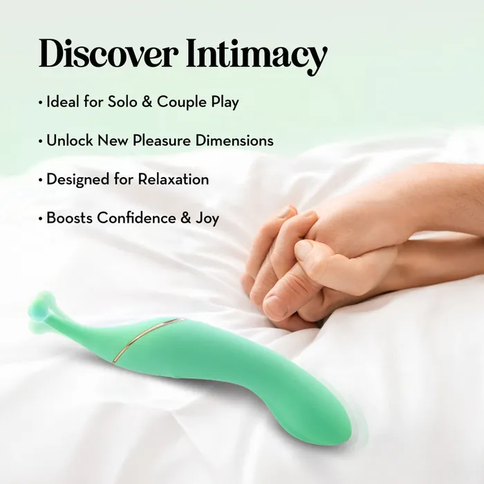 Female Sex Toys Blush Blush Collection Stella 7 Inch DualEnded Clitoral GSpot Vibrating Wand With Precision Stimulation In Green