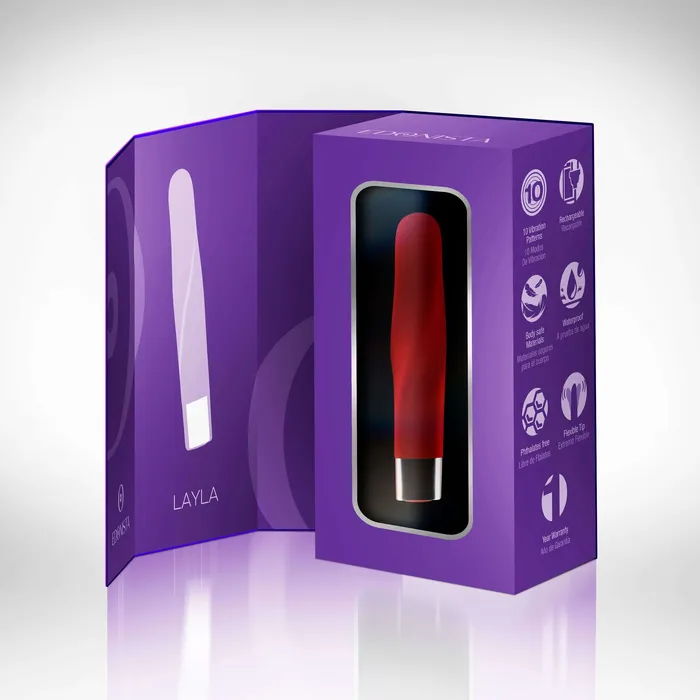 Female Sex Toys Edonista Layla Twist Bullet Vibrator Flexible and Powerful Pleasure Edonista