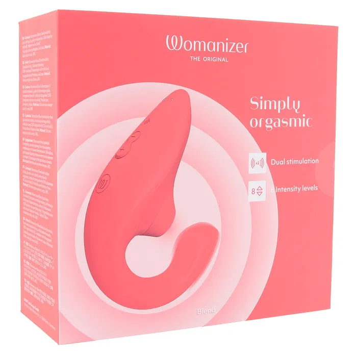 Female Sex Toys Womanizer Blend Dual Stimulator in Coral Womanizer