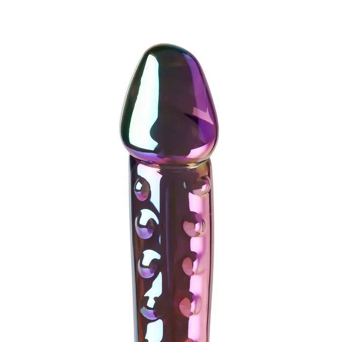 GHETTOFF Multicolor Glass Dildo Dildos GHETTOFF Multicolor Glass Dildo Dildos