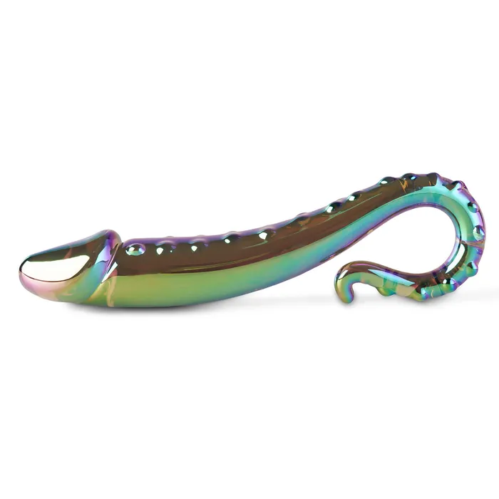 GHETTOFF Multicolor Glass Dildo Dildos GHETTOFF Multicolor Glass Dildo Dildos