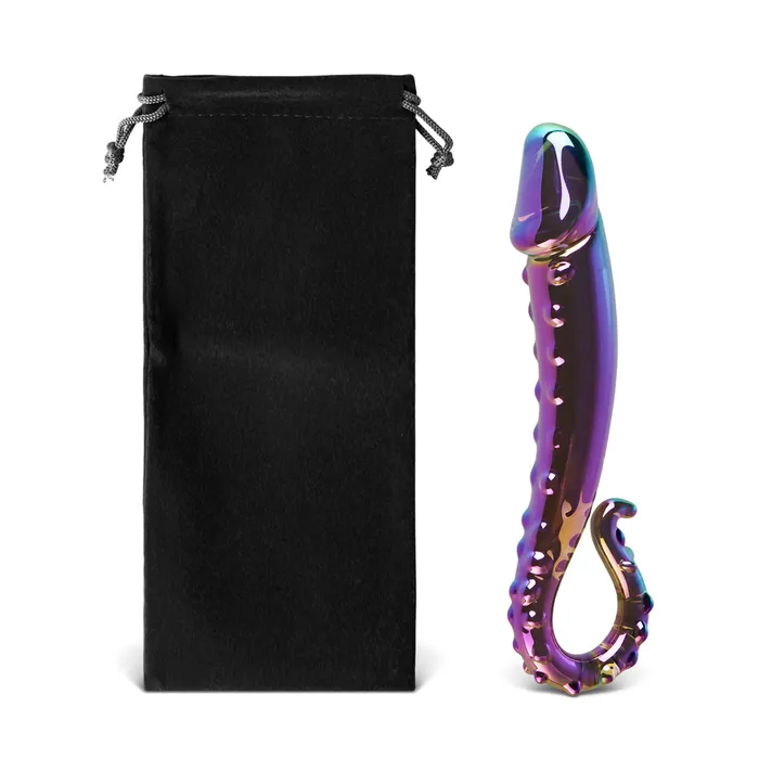 GHETTOFF Multicolor Glass Dildo Dildos GHETTOFF Multicolor Glass Dildo Dildos