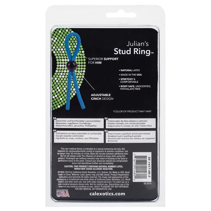 Julians Stud RingRed CAL EXOTICS Male Sex Toys